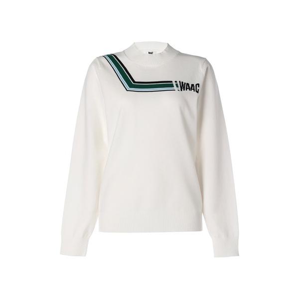 ニット セーター WOMENS 変形ボーダーニット 長袖プルオーバー レディース