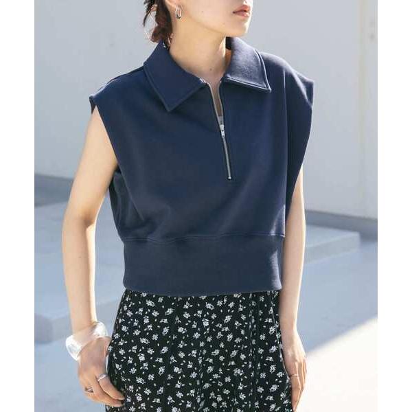 トレーナー スウェット ショルダータックZIPスウェット レディース