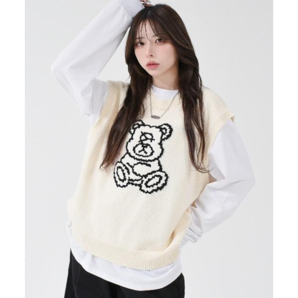 ベスト ジレ 「OY/オーワイ」 DOLLY KINT VEST/オードリーニットベスト レディース...