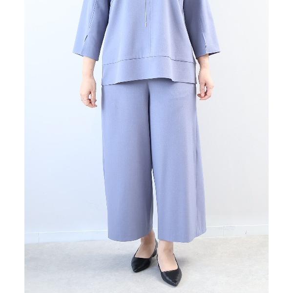 パンツ 「L〜5L 大きいサイズ」「セットアップ」ドライツイルワイドストレートパンツ レディース