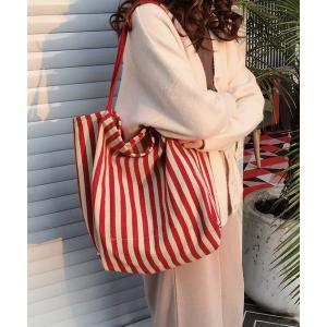 TONE SELECT GOODS ハンドバッグ Liaa/ストライプ 巾着ポーチ ランチ