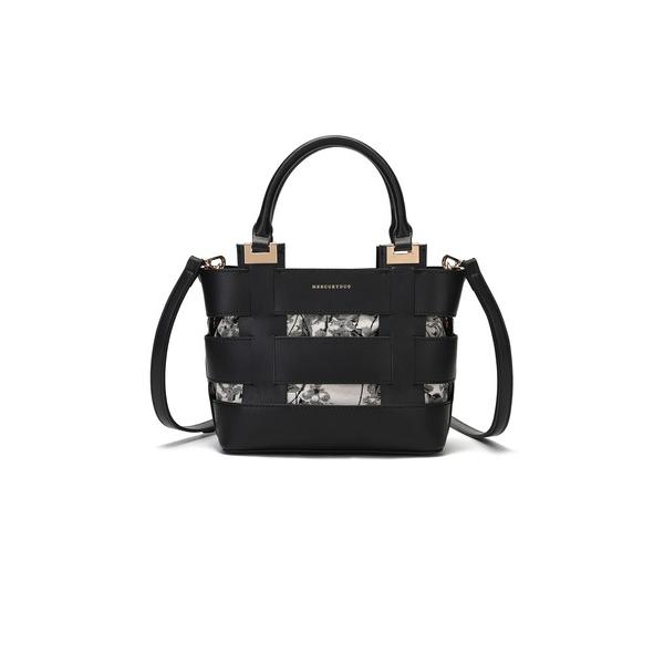 トートバッグ 「MERCURYDUO/マーキュリーデュオ」軽量メッシュ　花柄巾着付ミニトートバッグ ...