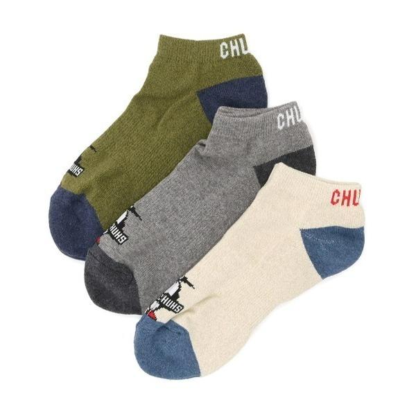 靴下 「CHUMS」 3P Booby CHUMS Ankle Socks スリーピーブービーチャム...
