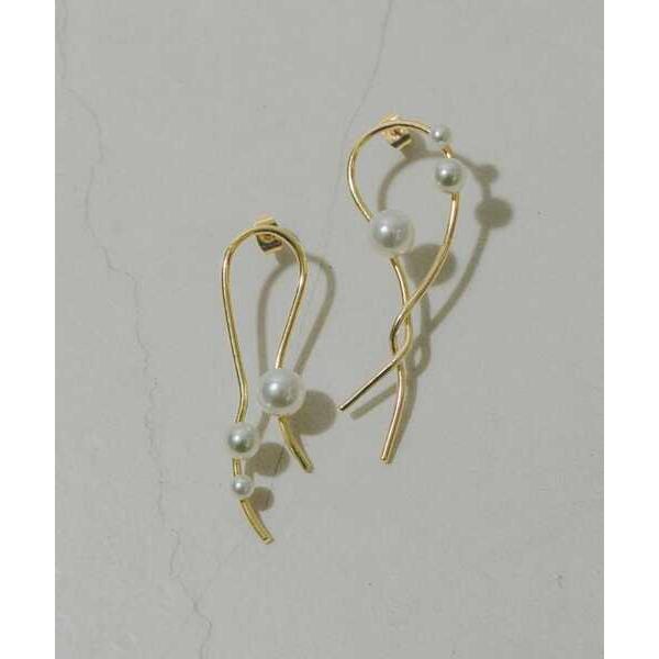 ピアス アシメパールピアス レディース