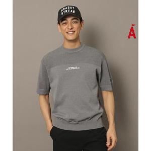 セーター ニット 半袖メッシュコンビニット メンズ