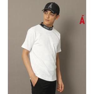tシャツ ロゴジャカードモックネックT メンズ