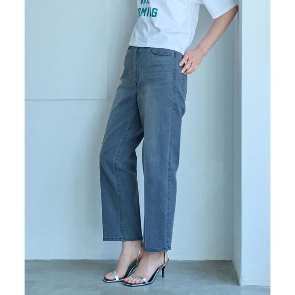 ジーンズ デニム デニムパンツ 「美シルエット」クロップドストレッチデニム レディース