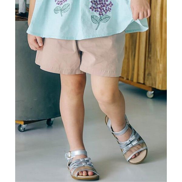パンツ 「ジュニア対応」ポケットリボン ショートパンツ キッズ 子供服 女の子