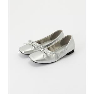 バレエシューズ パンプス ギャザーバレエシューズ