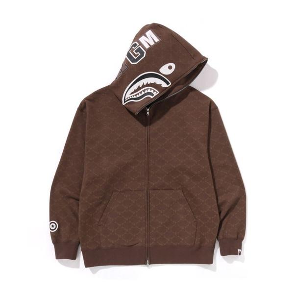 パーカー COLLEGE MONOGRAM RELAXED FIT SHARK FULL ZIP H...