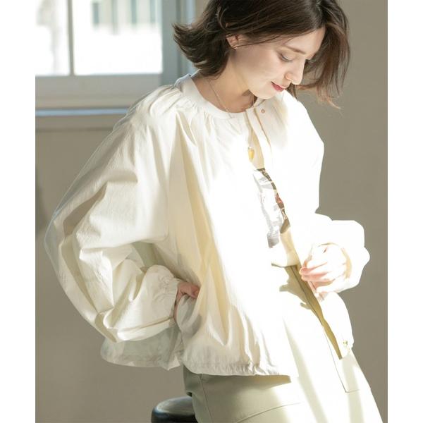 ノーカラーコート コート 撥水ノーカーラーブルゾン「UV/洗濯機洗い可」 レディース