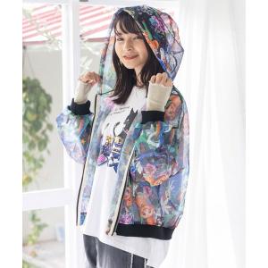 ScoLar ブラウス シャツ 152644：コラージュ・ウサギネコ柄 2柄