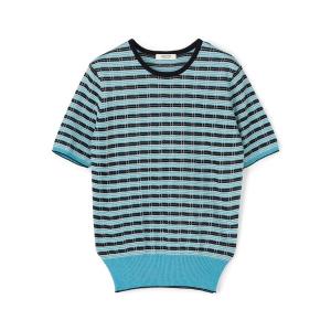 MACPHEE（マカフィー） ニット セーター コットンナイロンラメチェック