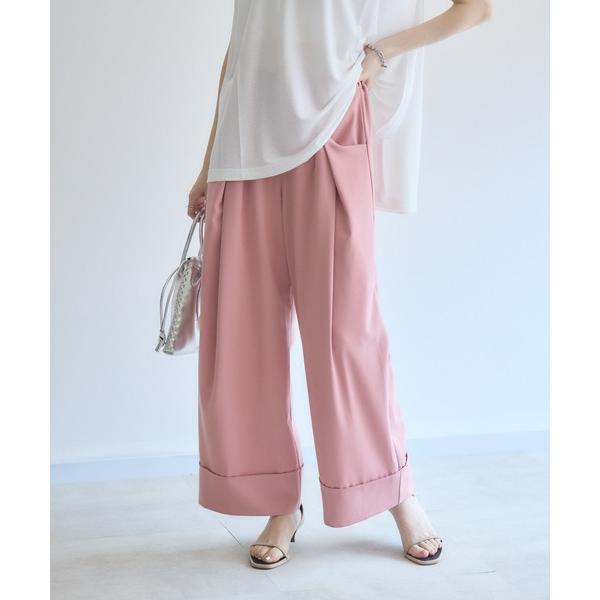 ワイドパンツ パンツ TRANOI. カラータックワイドパンツ レディース