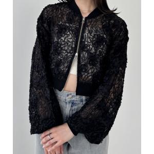 Heather ニット セーター ループヤーンZIPニット 283903