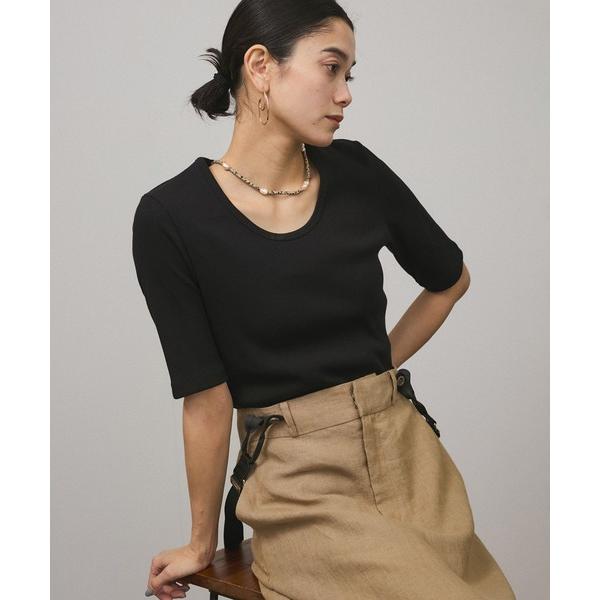 tシャツ プリマベールファームリーリブハーフスリーブTシャツ / UVケア・洗える レディース