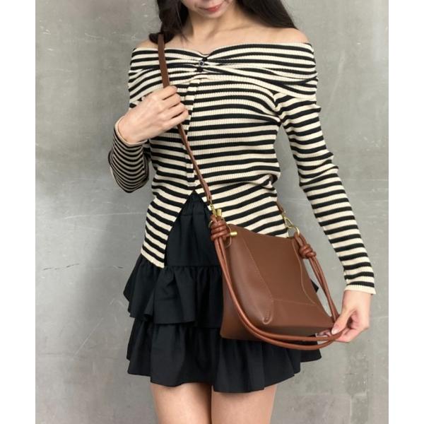 ショルダーバッグ バッグ ダブルロープハンドル 2way ポーチ付き ハンドバッグ ショルダーバッグ...