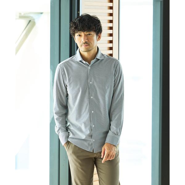 シャツ 「オンオフ兼用」トリコット サッカー 長袖シャツ メンズ レディース