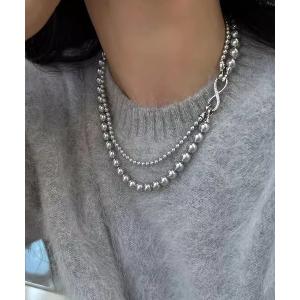 ネックレス 2連パールネックレス レディース