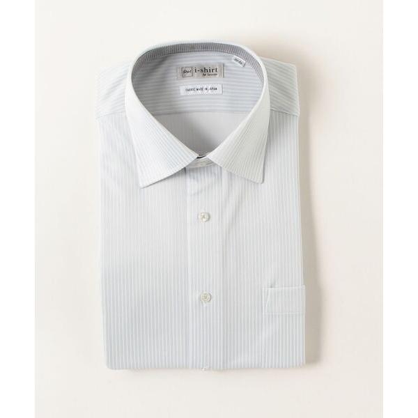 フォーマル シャツ アイシャツシャドウストライプセミワイド別布 メンズ
