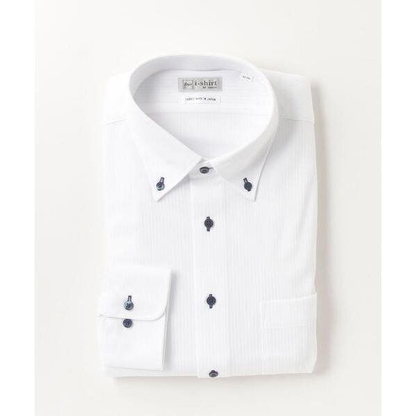 フォーマル シャツ アイシャツストライプボタンダウン メンズ