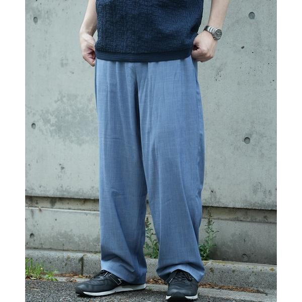 スラックス *WEB限定  テーパードリラックスワイドパンツ メンズ