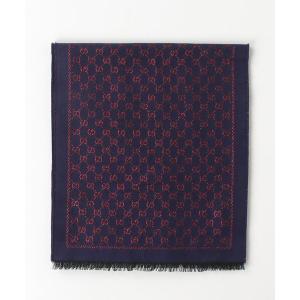 「GUCCI」 ストール - ネイビー レディース