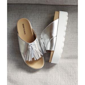 サンダル 「MINNETONKA/ミネトンカ」 タッセルボリュームサンダル 23M06 レディース