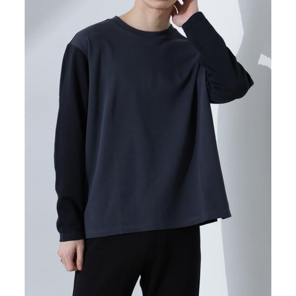 tシャツ 2トーンシルケットTシャツ 長袖 メンズ