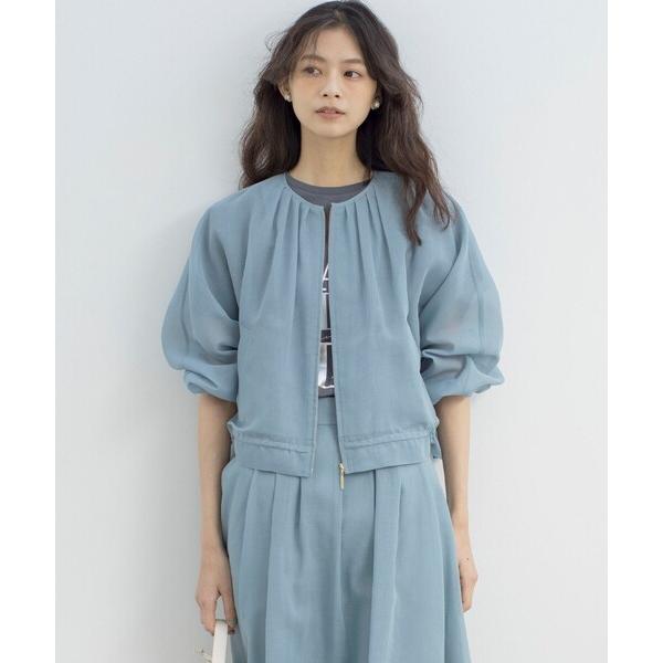 ブルゾン アウター カラーボイルノーカラー ブルゾン レディース