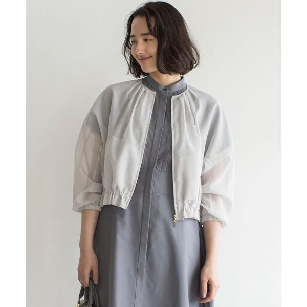 ブルゾン アウター カラーボイルノーカラー ブルゾン レディース