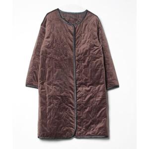 「シロップ．」 ノーカラーコート LARGE ブラウン レディース