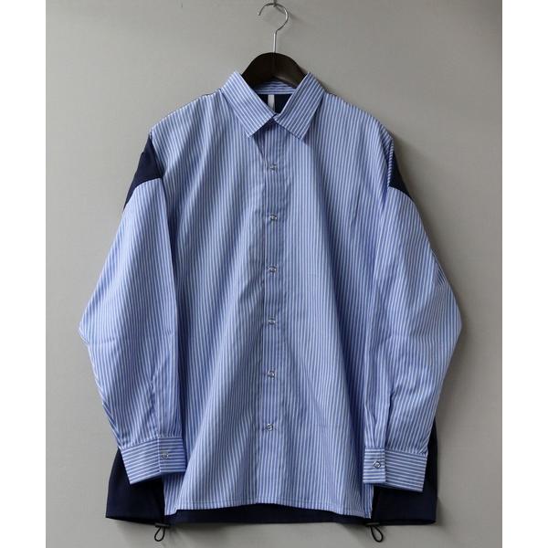 「Starting Over」 「HALHAM」長袖シャツ M サックスブルー メンズ
