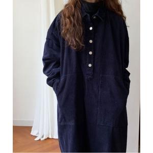 「N.s」 シャツワンピース FREE ネイビー レディース