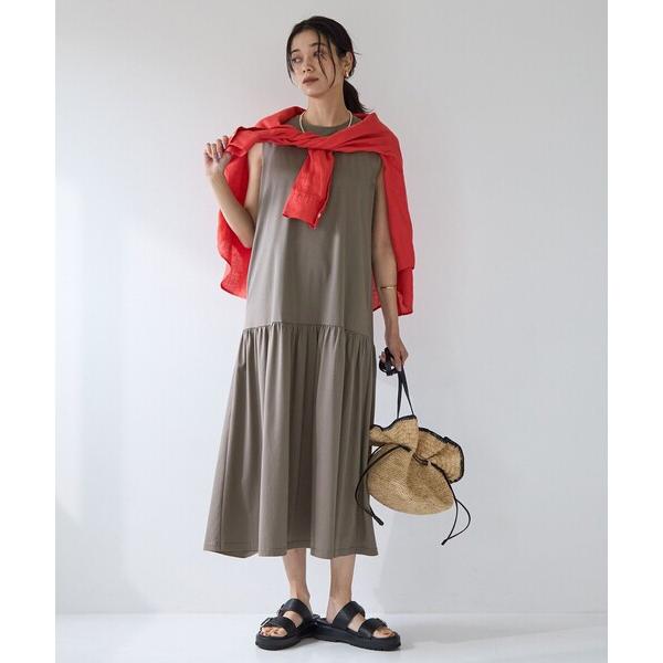 ワンピース 「size SHORT/TALLあり」シンプルリフトワンピース -UVカット・抗菌-