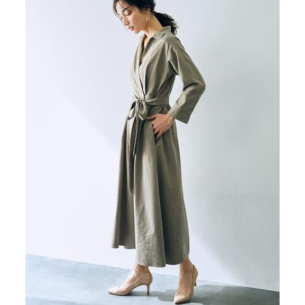 ワンピース カシュクールAラインワンピース「大きいサイズ有」「OtonaSMILE」