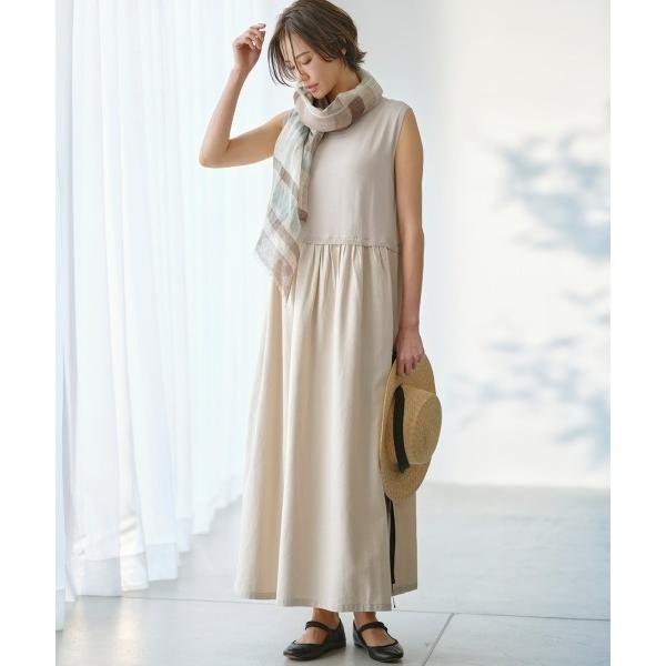 ワンピース 異素材ドッキングワンピース「大きいサイズ有」「Otona Purete」