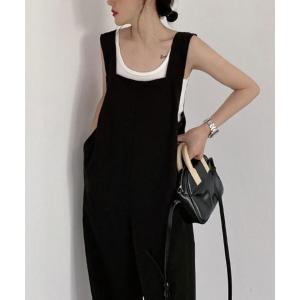 andresd サロペット　オールインワン ANDRESD オールインワン S チャコール レディース : ZOZOTOWN Yahoo!店
