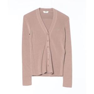 「FENDI」 ニットカーディガン 38 ブラウン レディース