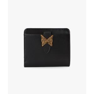 財布 バタフライロゴ Lファスナー二つ折り財布 レディース