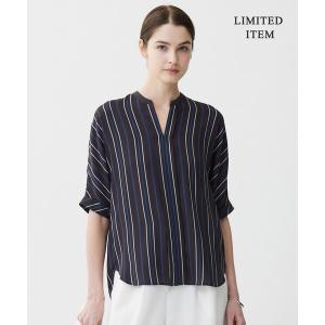 ICB（アイシービー） リネンシャツ ブラウス シャツ 半袖 リネンスラブ