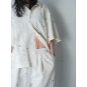 ブラウス シャツ 半袖 PAINT SHIRT レディース