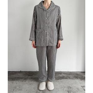 パジャマ ルームウェア URT:コットン100%  ダブルガーゼパジャマ 綿100% レディース