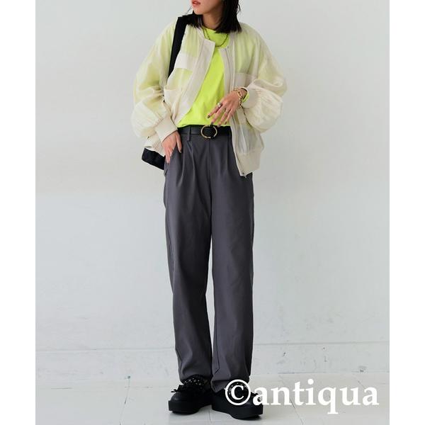 アンティカ antiqua セットアップ コーデセット  シアーブルゾン×ベーシックロンT×テーパー...