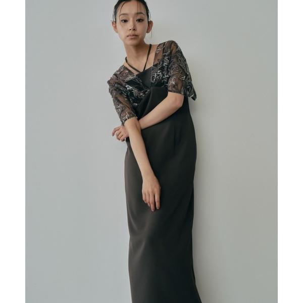 ドレス 「2WAY」ドロップショルダーコードレースドレス / drop shoulder cord ...