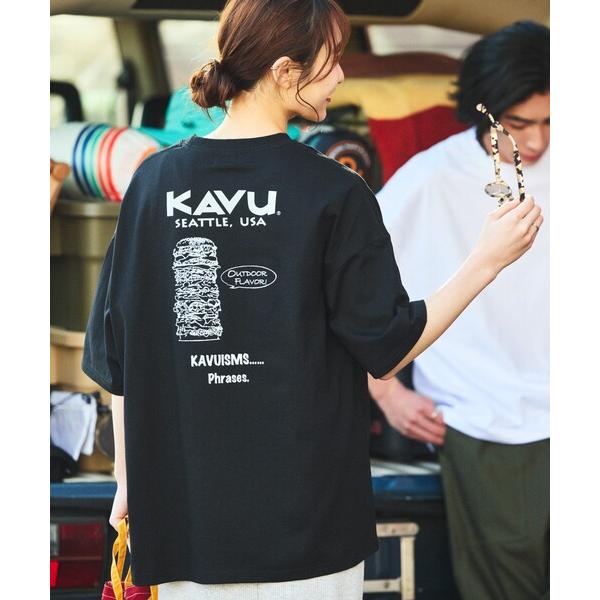 tシャツ 限定展開 KAVU×FREAK&apos;S STORE/カブ― 別注 ビッグシルエット バックプリ...