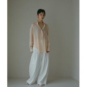 ブラウス シャツ リヨセルアシンメトリーコードシャツ レディース