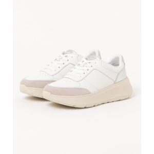 スニーカー F-MODE LEATHER/SUEDE/METALLIC FLATFORM SNEAKERS レディース