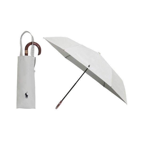 折りたたみ傘 遮光 晴雨兼用 折りたたみ日傘 ワンポイント ”無地ポロ” レディース