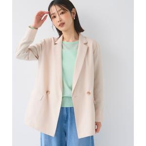 ジャケット テーラードジャケット 「洗える」サマ美え 冷感麻調テーラードジャケット「CF/クロスファンクション」 レディース